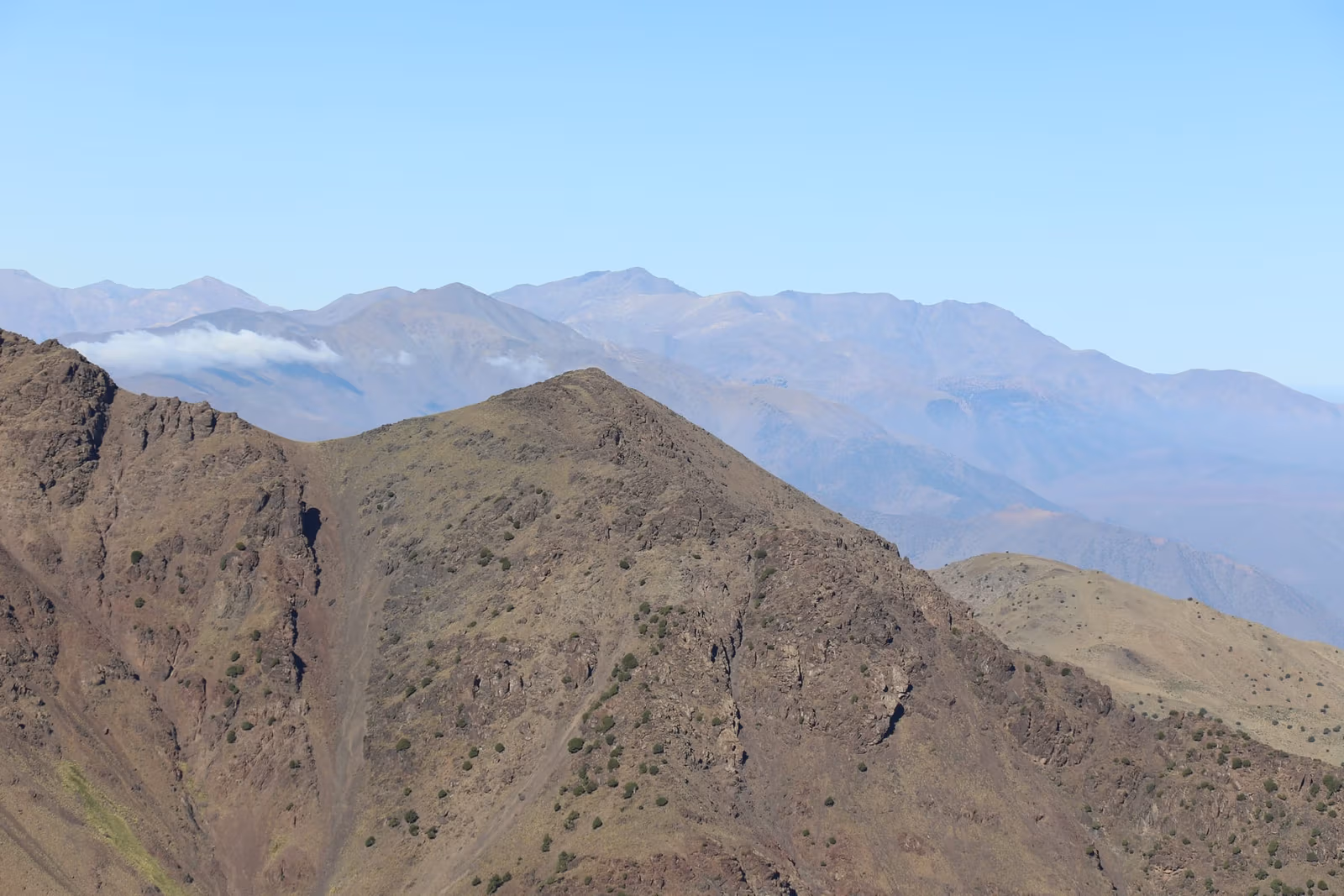 High Atlas ridges fading into the distance
